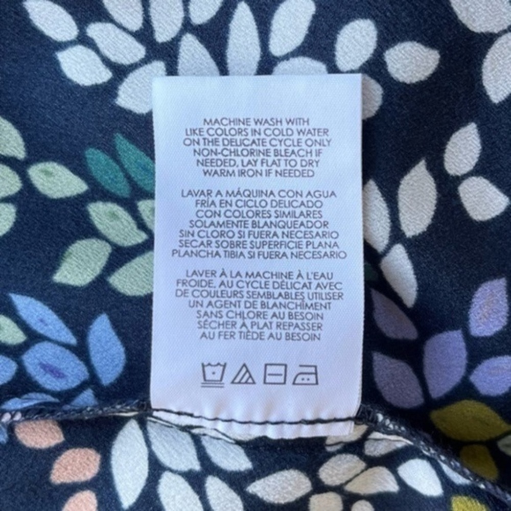 CAbi Cinco Floral Print Blue Multicolor Shift Dress 👗 - Picture 8 of 9